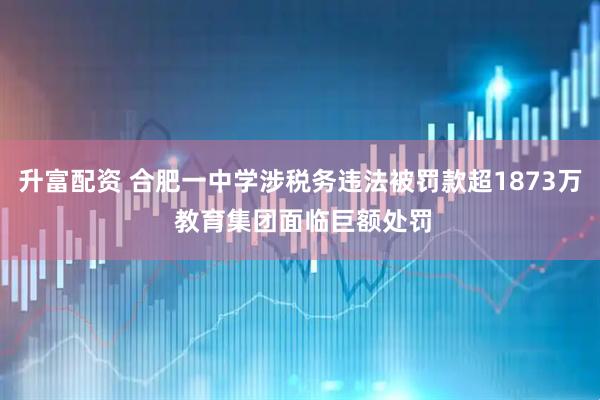 升富配资 合肥一中学涉税务违法被罚款超1873万 教育集团面临巨额处罚