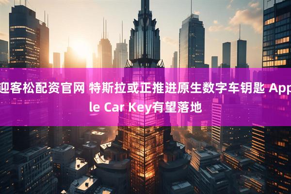 迎客松配资官网 特斯拉或正推进原生数字车钥匙 Apple Car Key有望落地